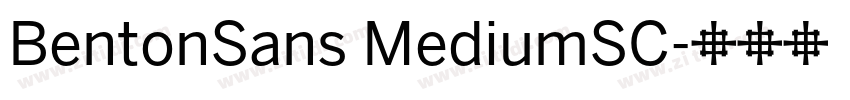 BentonSans MediumSC字体转换